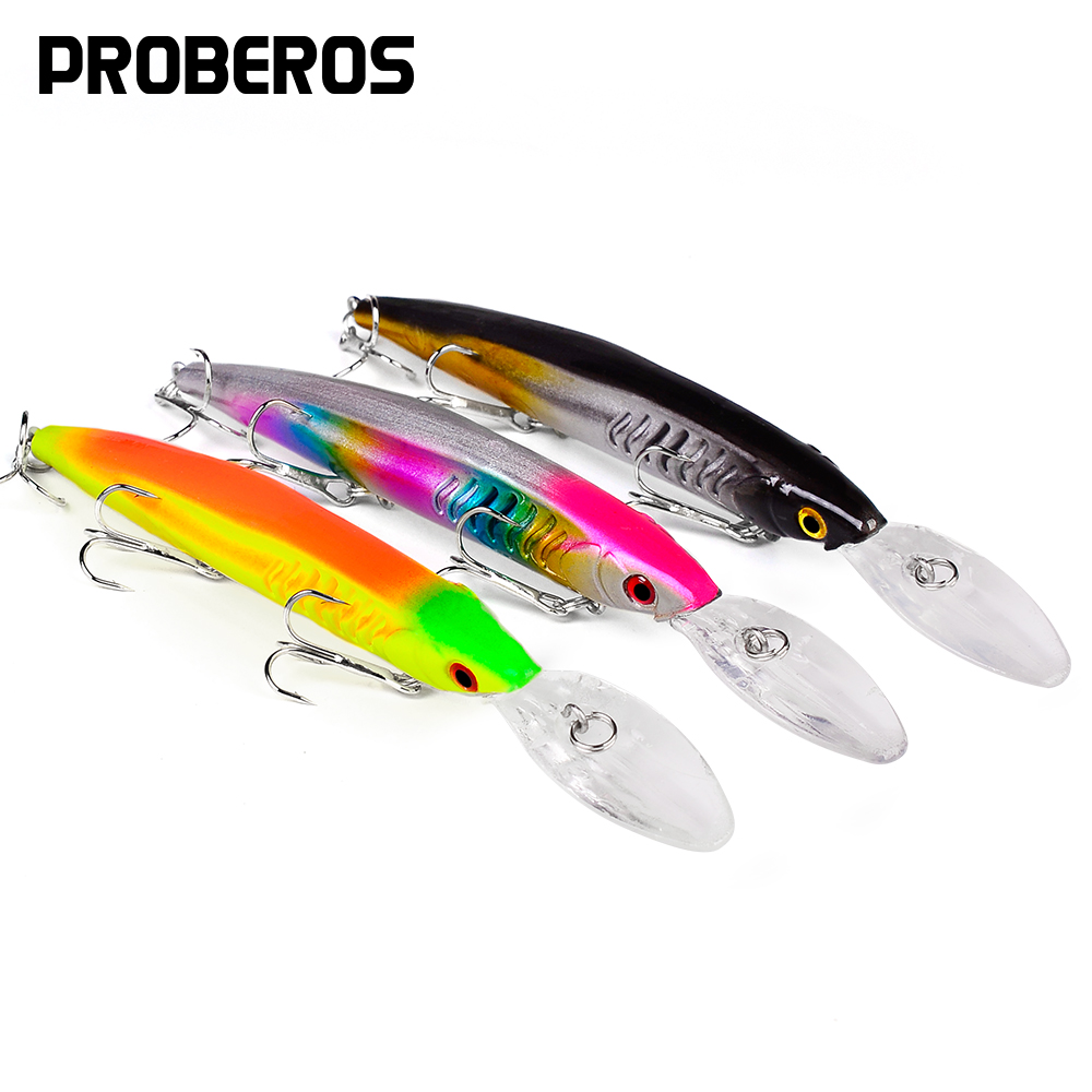 Fishing Hook Size - PROBEROS 15 ซม. 12 กรัม เหยื่อปลอมแบบจมน้ำลึกขนาดใหญ่