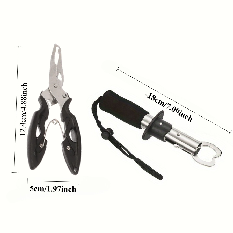 2pcs ปลาชุดควบคุมรวม 1 PC แหนบ - Fishing Hook Remover บทวิจารณ์และราคา