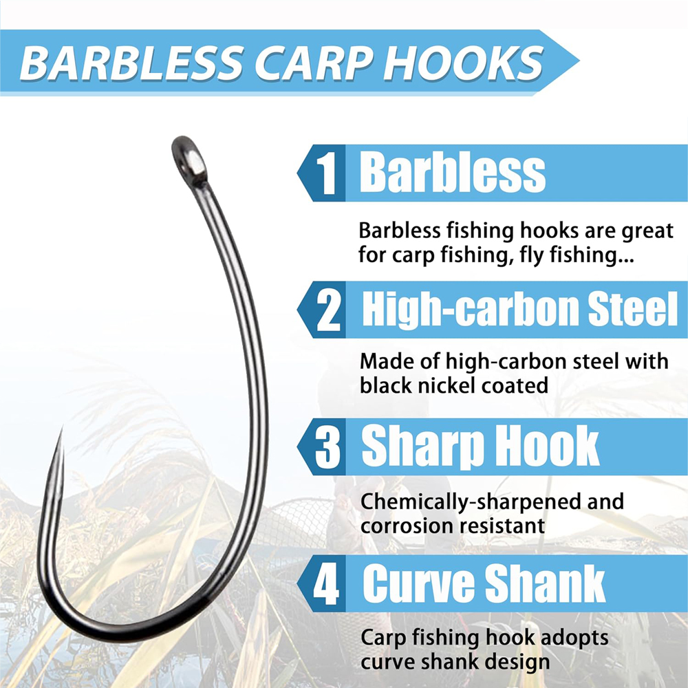 ชุดตะขอตกปลาไร้เงี่ยง180ชิ้นตะ - Fishing Hook Assortment บทวิจารณ์และราคา