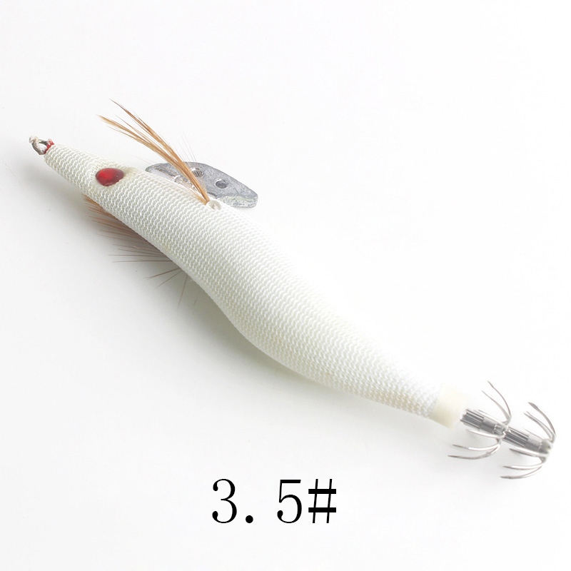 1PCS Luminous Squid Jigs สีขาว - Fishing Hook Size บทวิจารณ์และราคา
